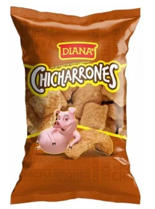 Snack Diana chicharrones pork skin bbq