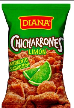 Snack Diana chicharron, pork skin with lemon
