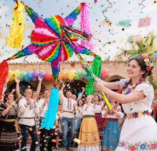 Home | Large Mexican Pinata | Handmade Foldable