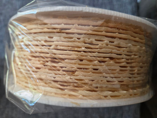 Galletas | Obleas | Galletas de obleas grandes | 160 g | Paquete de 20 unidades
