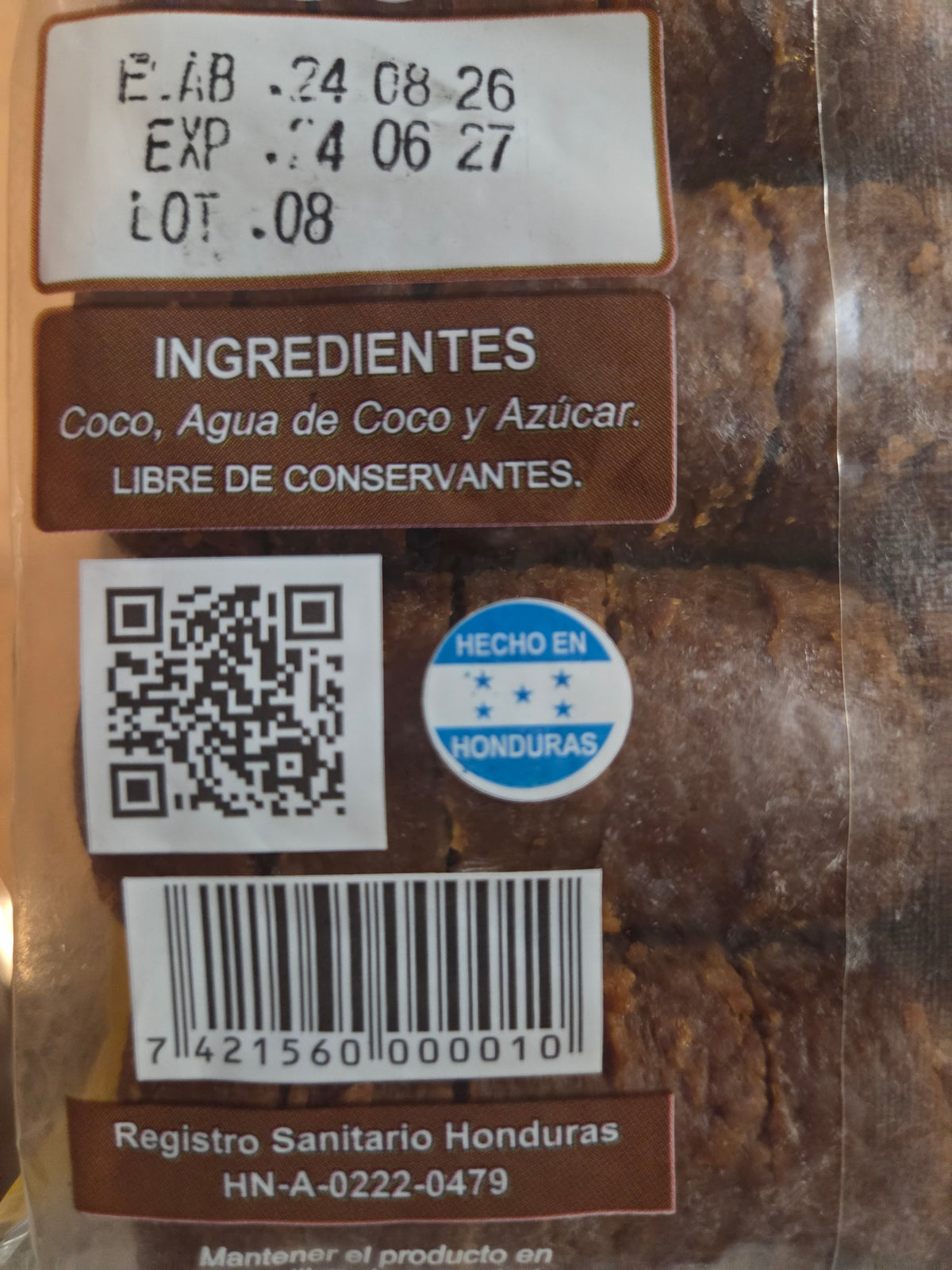 Dulce | Dulce tradicional | Dulce de coco acaramelado | Conserva de coco pequeña | 120gr