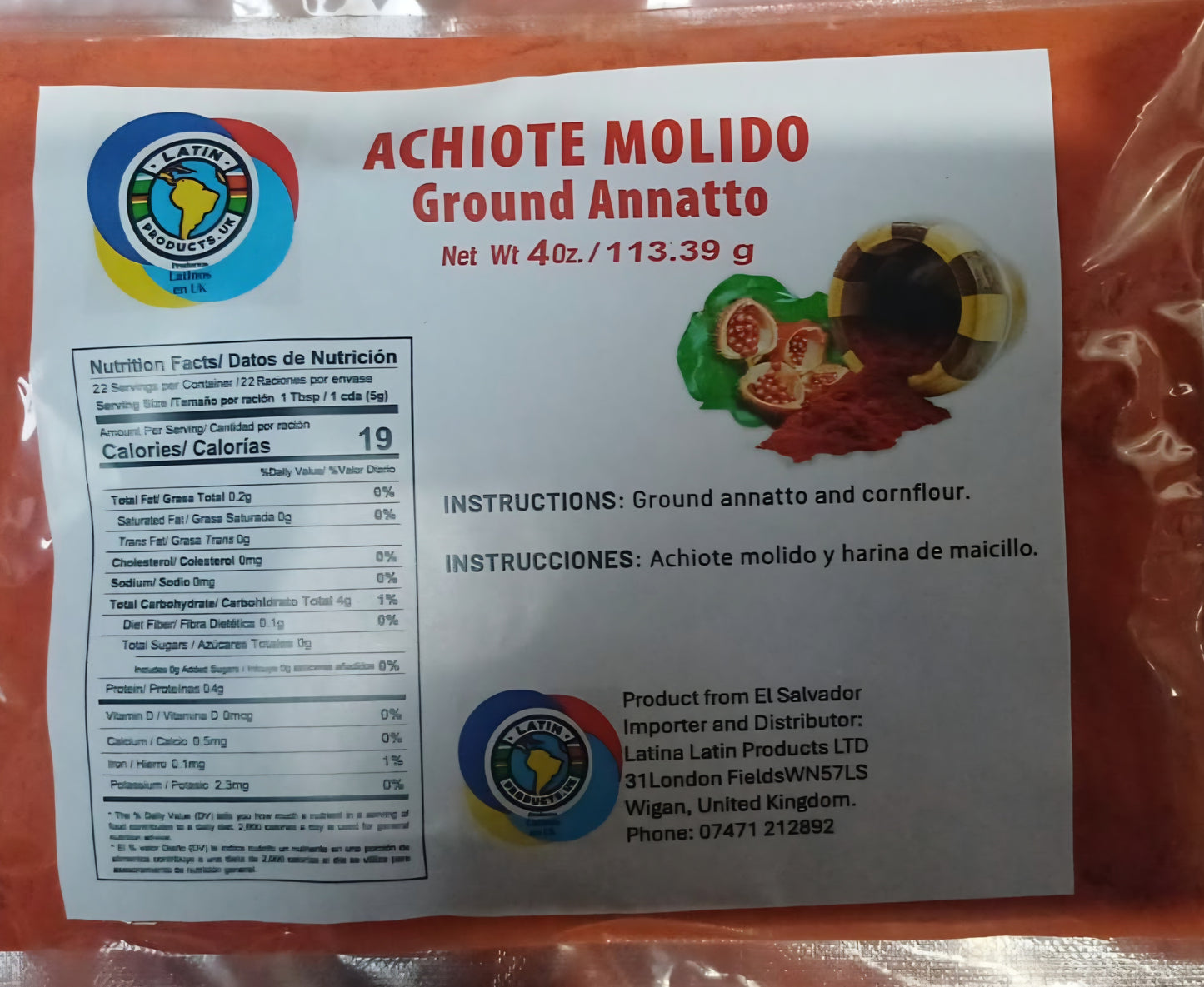 Seasoning | Achiote powder | Onoto | 140gr