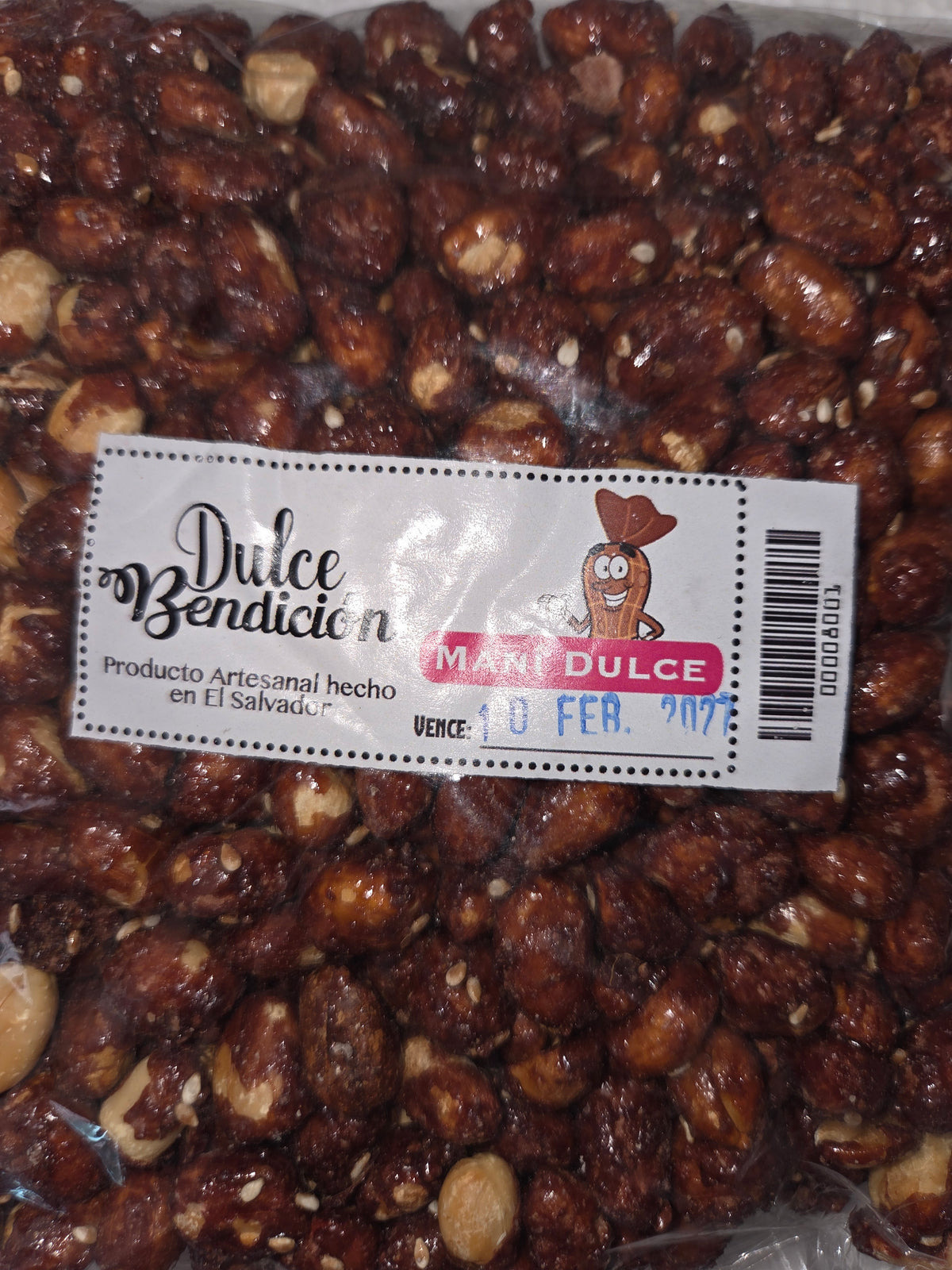 Dulce | Cacahuate y caramelo | Tamaño familiar | Maní garrapiñado | 415 g