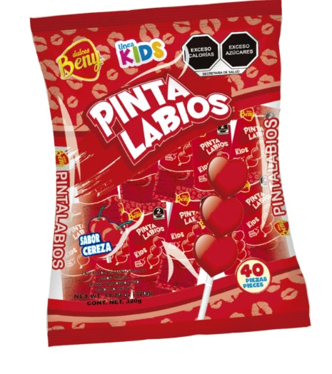Dulce | Piruleta | Caramelo sabor Cereza | 40 Unidades