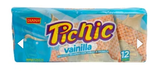 Biscuit wafer picnic vanilla (12 units)