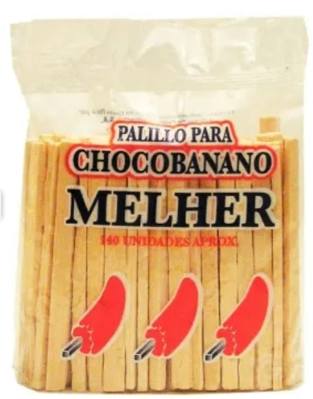 Chocomelher sticks wood for frozen fruits 140 units