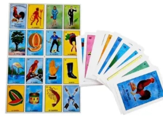 Mexican loteria game set