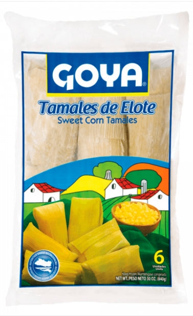 Corn tamale, Goya tamales de elote, humitas 860gr (FROZEN 6 units)