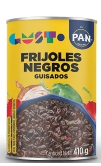Beans black beans stew with onion and pepper 410gr