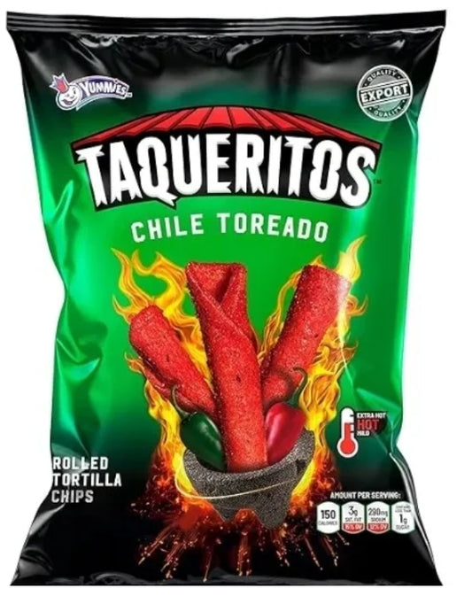 Snack taqueritos spicy chile toreado 180gr
