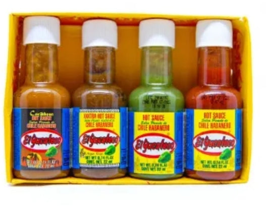 Hot sauces El Yucateco habanero 4x22Ml