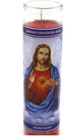 Religious Candle Sacred Heart of Jesus, Sagrado corazón de Jesus.