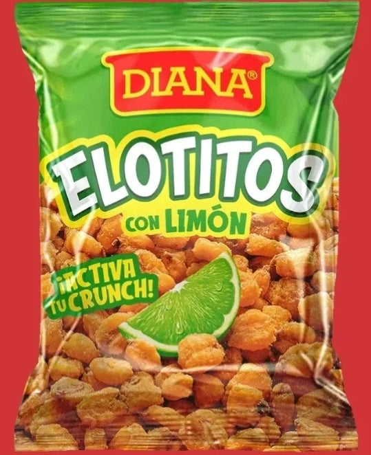 Snack Diana corn with lemon. Elotitos