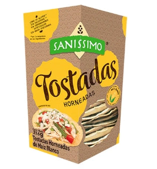 Tostadas de maíz | Sanísimo | Tostadas al horno | 18 Unidades