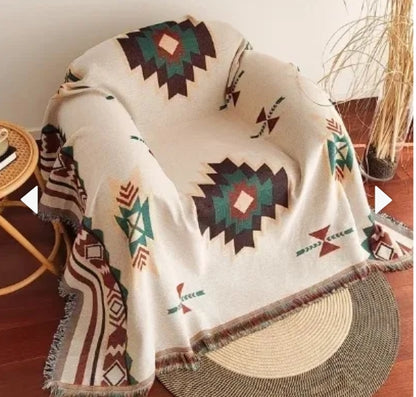 Blanket sofa cover Mexican style
