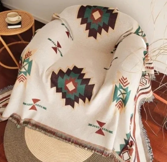 Blanket sofa cover Mexican style