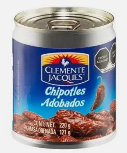 Hot chipotle peppers in adobo