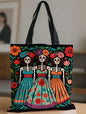 Home | Day of the Dead bag | Floral Design | Polyester
