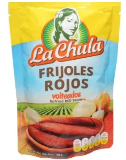 Beans La chula refried red beans 400gr