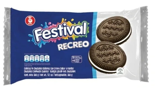 Biscuit pack chocolate with vanilla cream. (10 units)