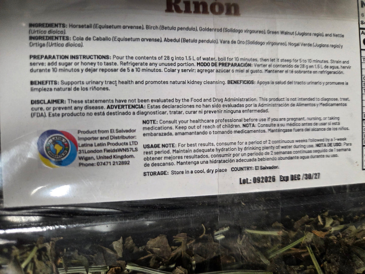 Herbal tea | Kidney | Riñones | 30gr