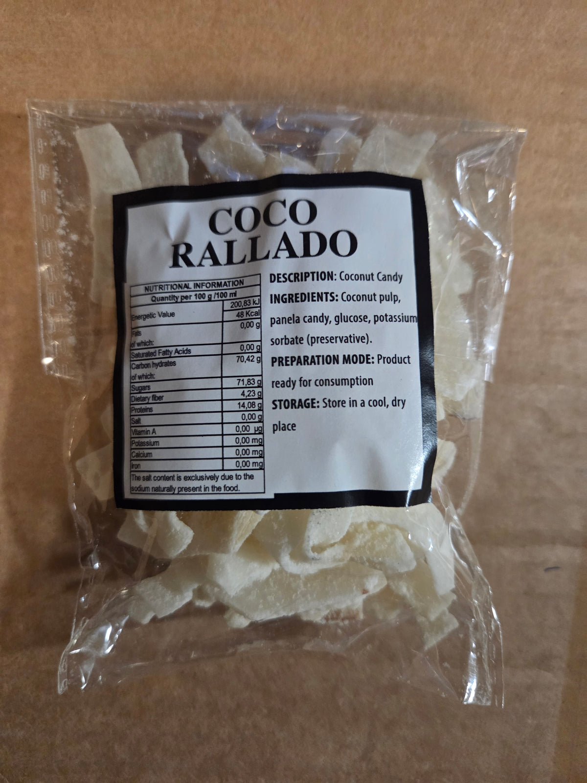 Sweet | Traditional candy | Coco rallado | Dried coconut candy | small